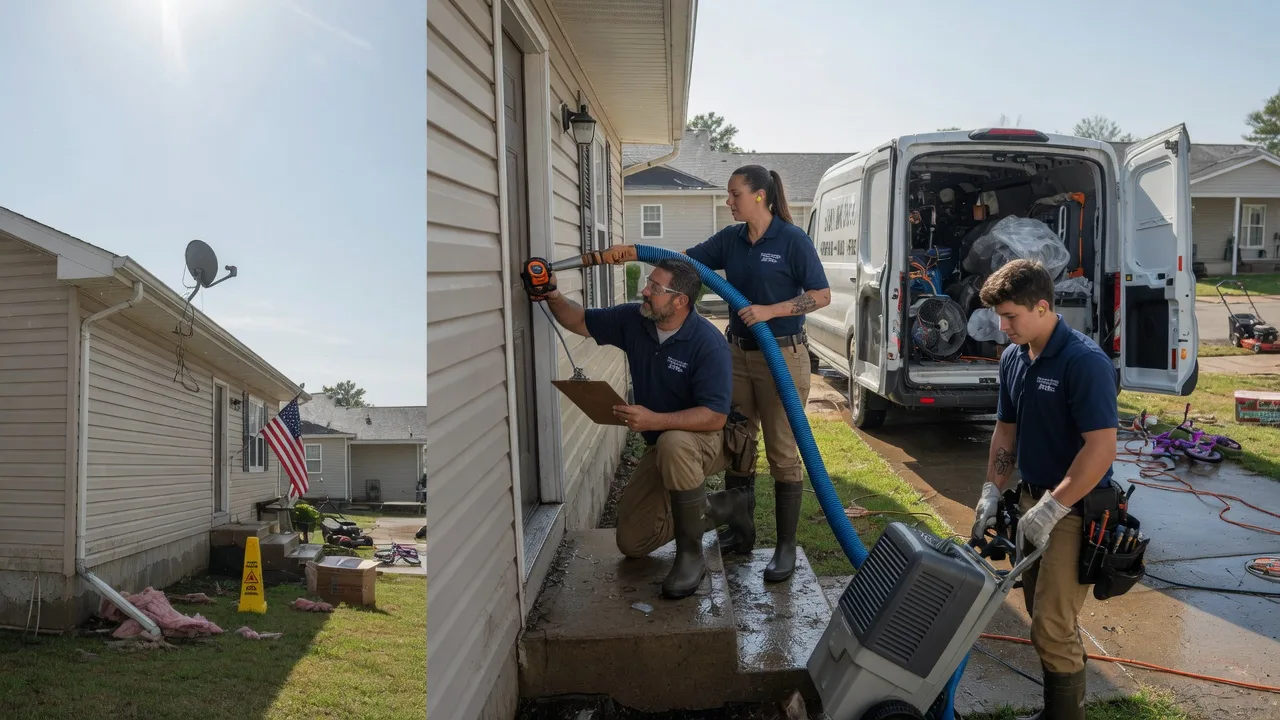 Ceiling Water Damage Restoration in White, SD near me
